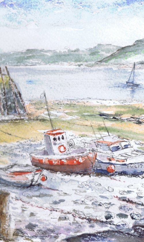 Tide Out, Clovelly by Michele Wallington