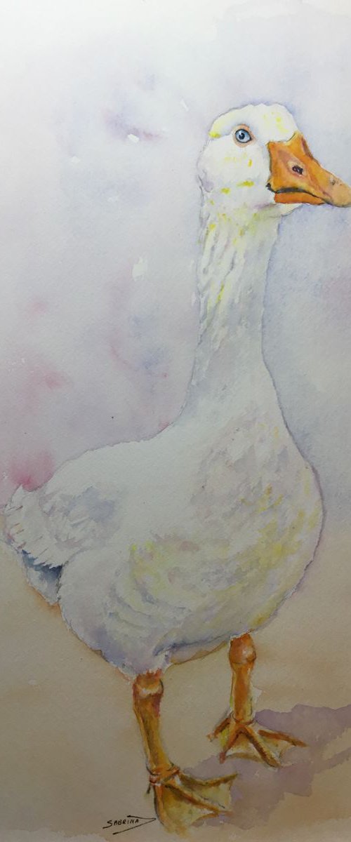 White goose by Sabrina’s Art