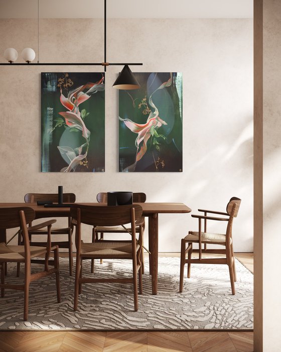Liminal Fields Diptych