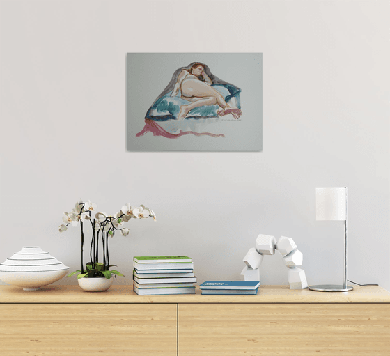 Reclining female nude