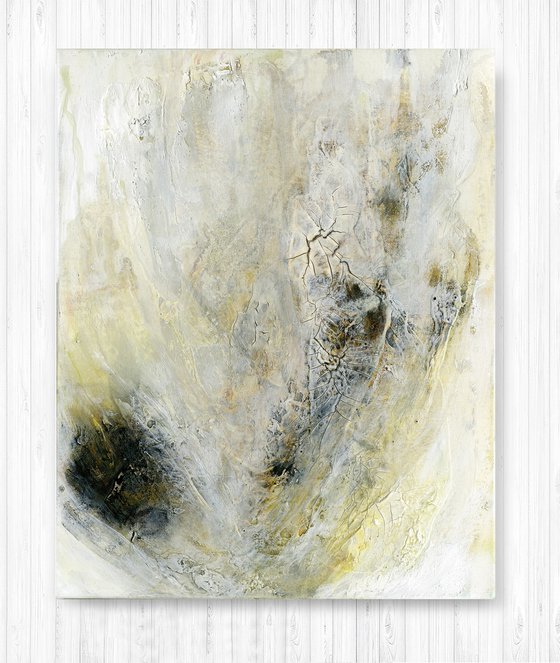Simple Prayers 2 - Textured Abstract Painting by Kathy Morton Stanion
