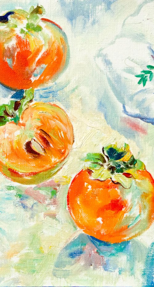 Petite Still Life with Persimmons by Daria Galinski