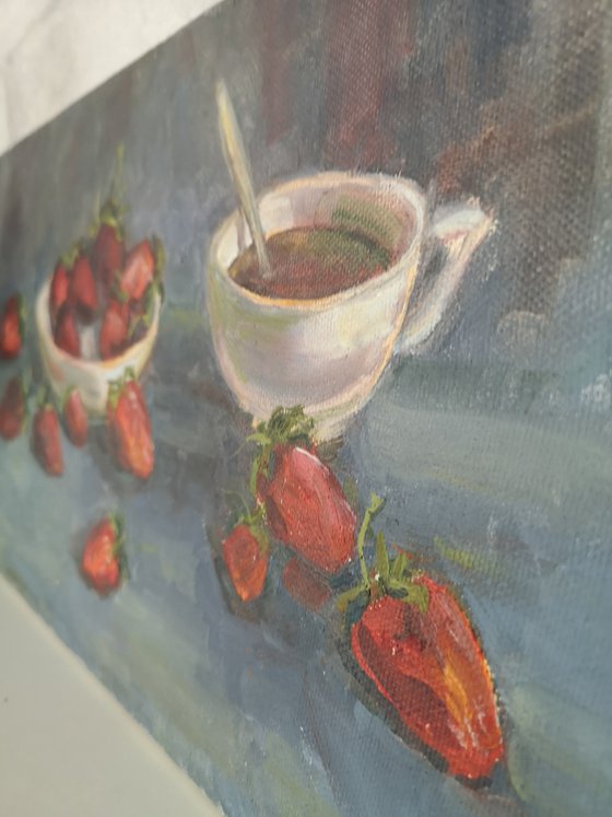 Strawberries and coffee