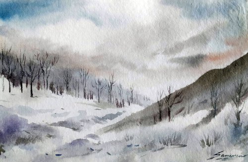 Winter Mountain by Samiran Sarkar