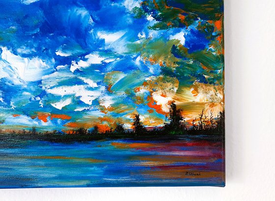 Landscape with a lake