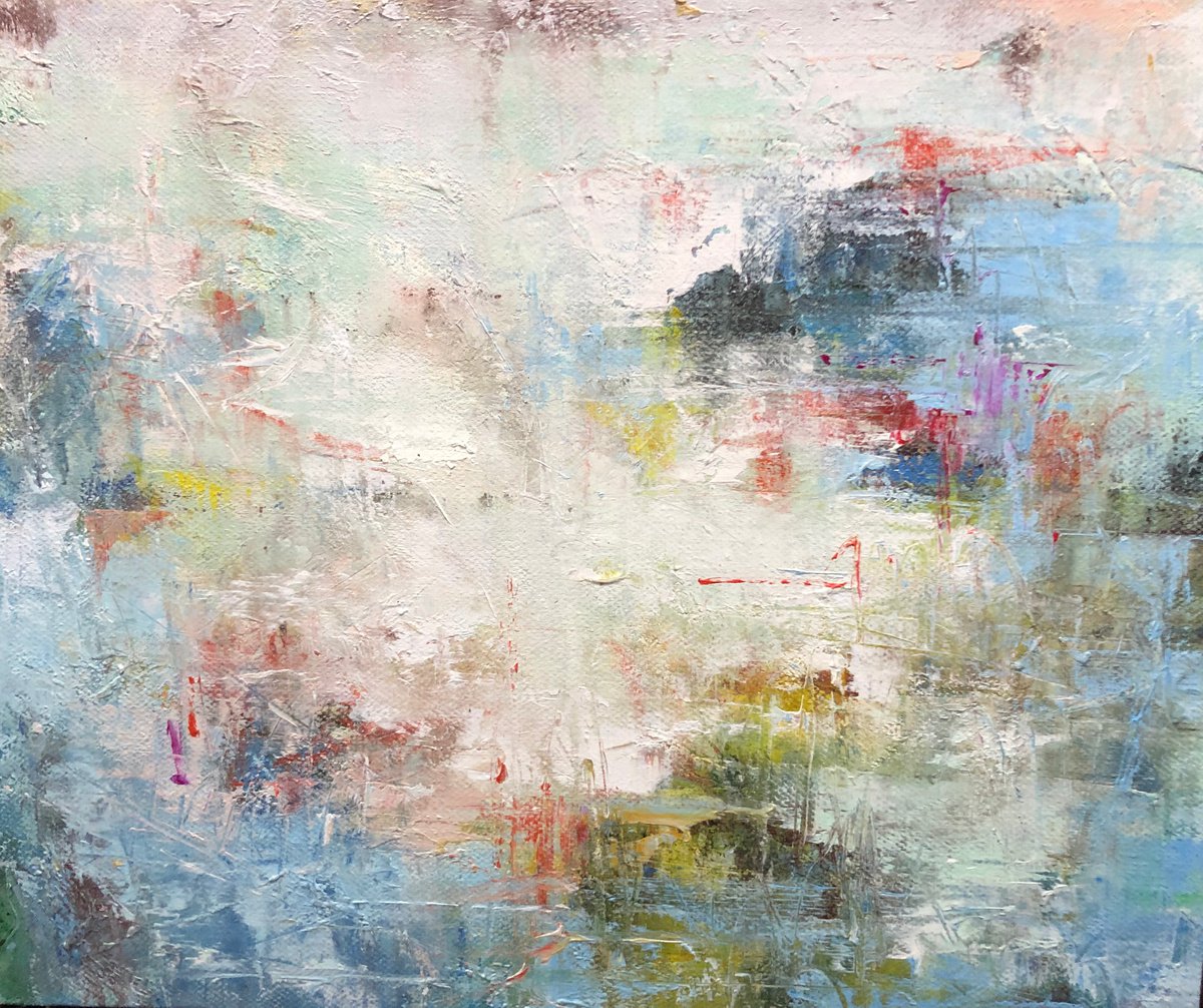 Abstraction 65 Canvas / Oil; size 50x60cm; shipping is free by Cai