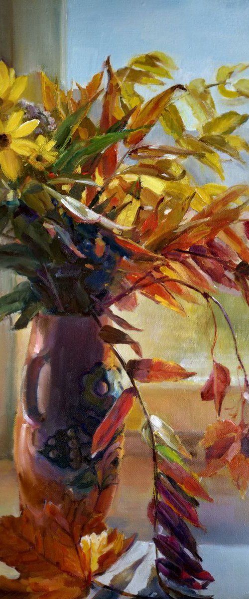 Autumn still life on the windowsill by Valentina Andrukhova