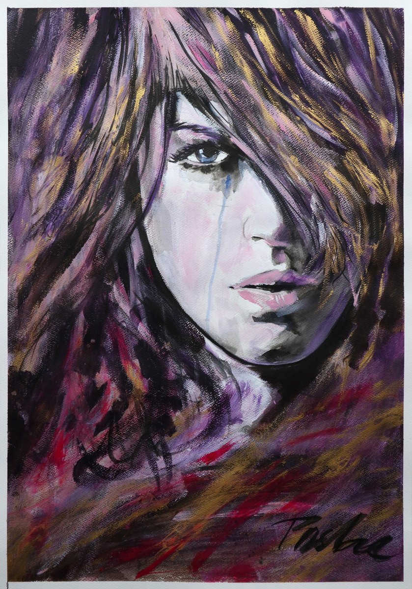 Urban And Pop Painting , Girlish Dreams By Tashe, 21 X 30, Artwork For Sale On Artfinder