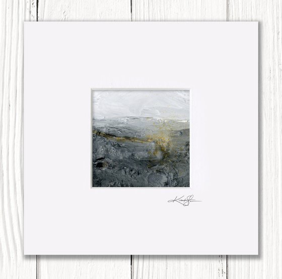 Mystic Journey 17 - Small Textural Landscape Painting by Kathy Morton Stanion