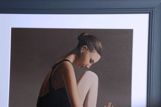 Feet and Hands, Portrait of a Dancer, Ballet, Ballerina, Young Dancer Painting