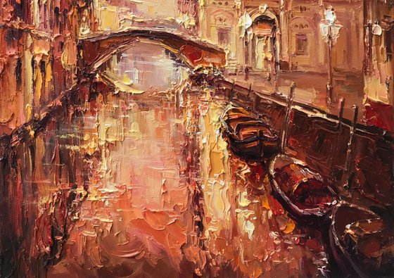 "Venice" original oil painting