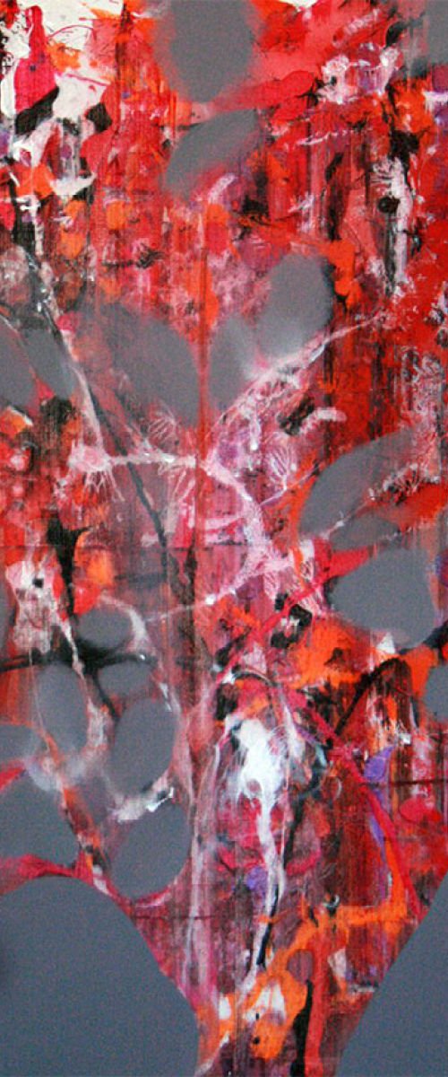LARGE MASTERPIECE SIGNED BY MASTER OVIDIU KLOSKA FLOWERS OF ENERGY DREAM ESCAPE by Kloska Ovidiu