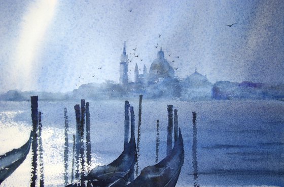 Behind the gondolas