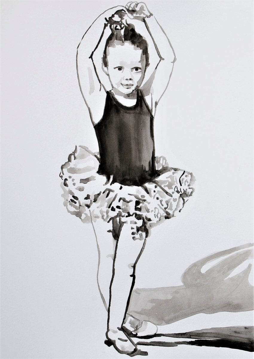 Little Ballerina #1 ID / 42 x 29.7 cm by Alexandra Djokic