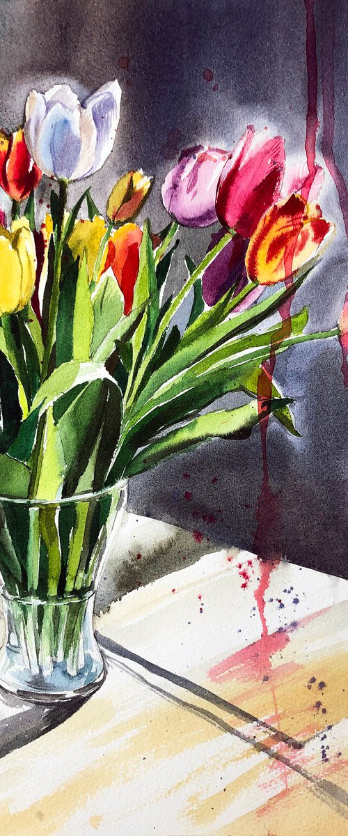 Tulips Contre-Jour by Ksenia Astakhova