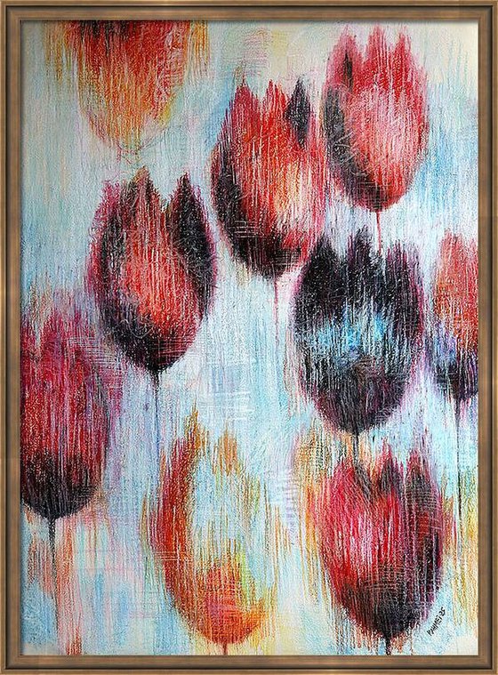 Multicolored Tulips 1