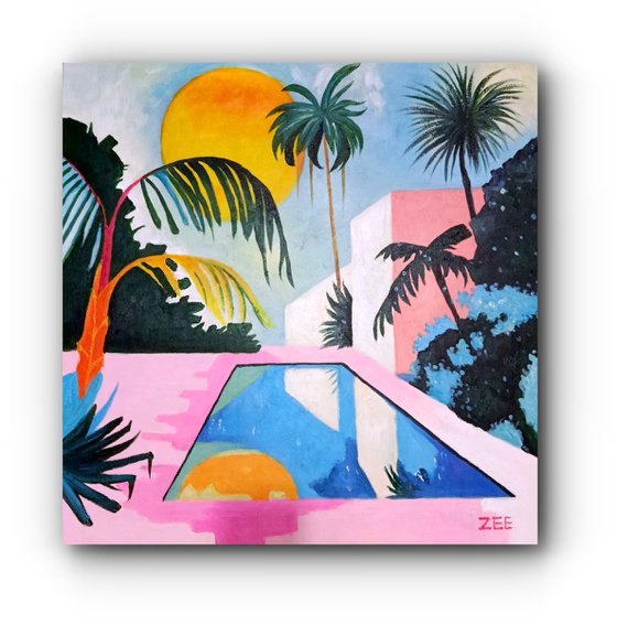 POOL DAY (ready to hang)