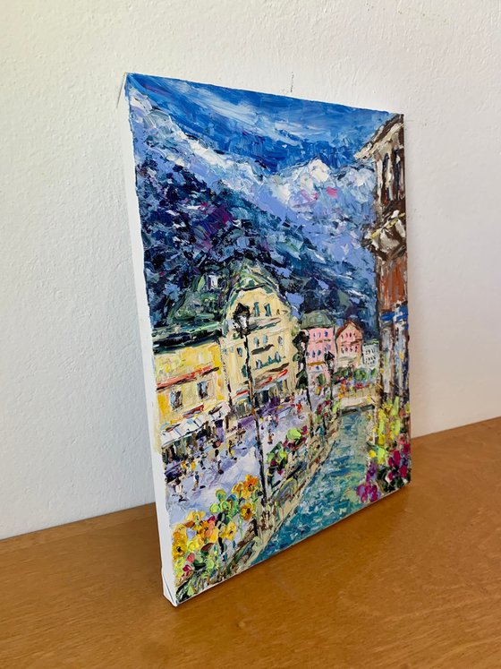 Chamonix town in France