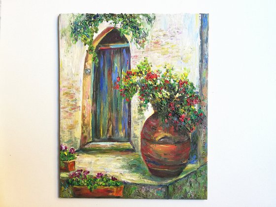 An Old Door | Original Oil Painting (2021) 10x12 in. (24x30 cm)