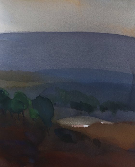 Lake sliver by evening light 2