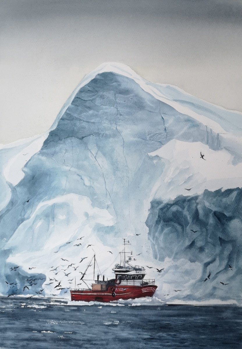 Arctic Serenity by Olga Beliaeva Watercolour