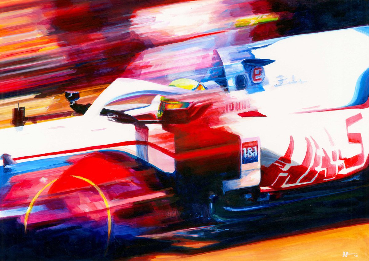 Mick Schumacher 2021 Haas Vf-21 By Alex Stutchbury, 25 X 18, Artwork For Sale On Artfinder