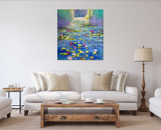 Water Lilies and willows