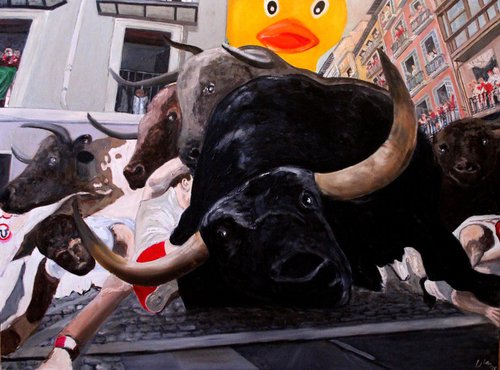 Ducky's Running of the Bulls by Ken Vrana