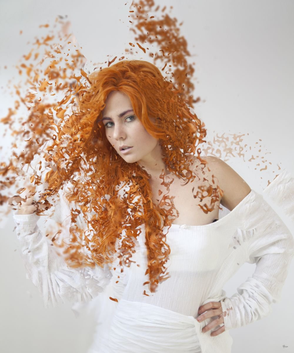 Illustrative Portrait Photograph By Bojan Jevtic, 36 X 43, Changes, Original Artwork