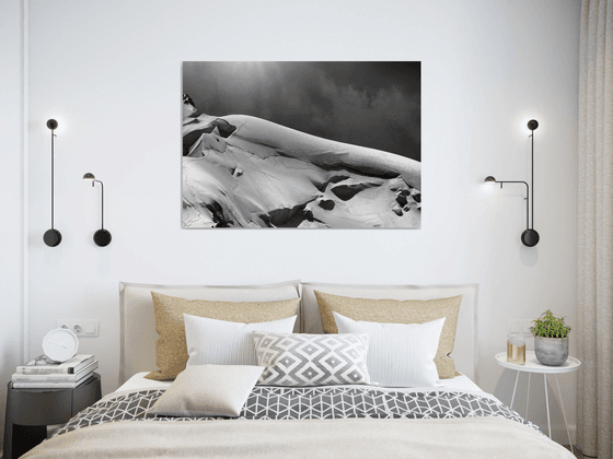 Frozen Mountains - Abstract Landscape Art Photo