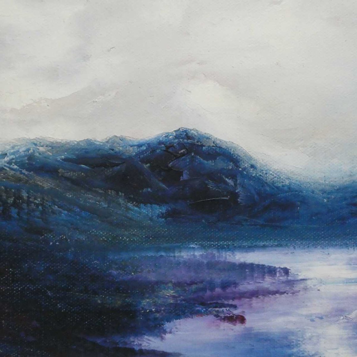 Twilight Lochan, Scotland Acrylic painting by oconnart | Artfinder