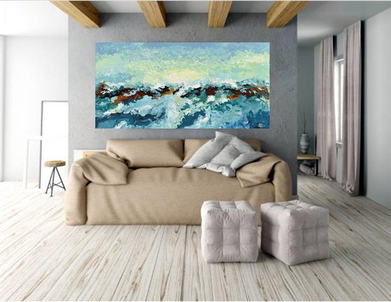 Summer Waves - Original Acrylic Painting