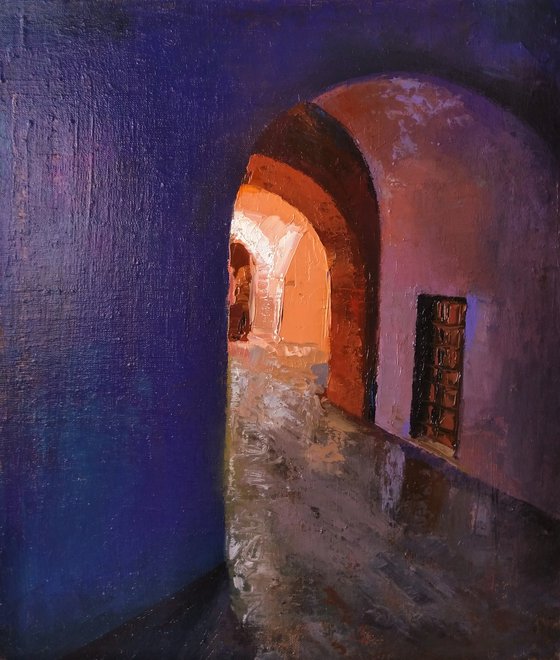 Entrance(39x46cm, oil painting, impressionistic)