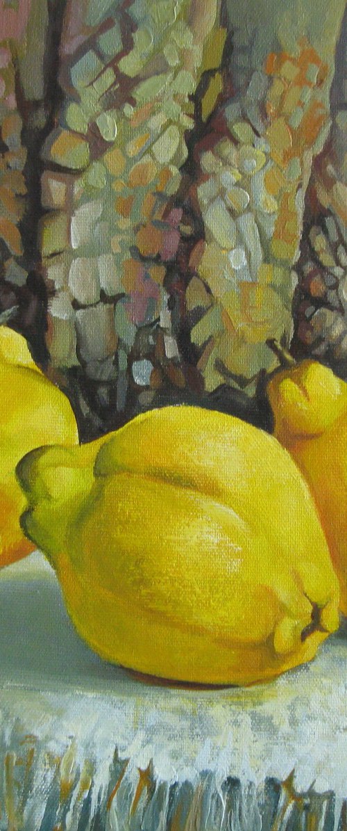 Still life with quinces by Elena Oleniuc