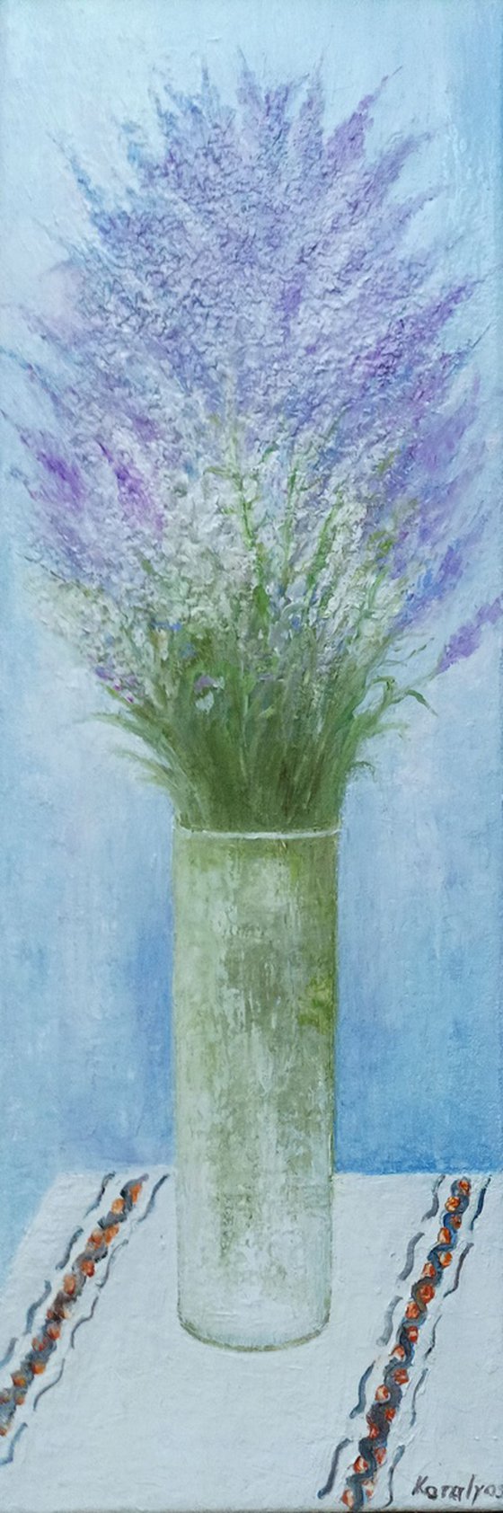 Still life with lavender flowers