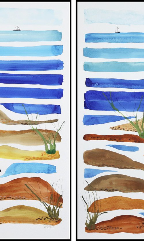 A stroll on the beach by Mariann Johansen-Ellis