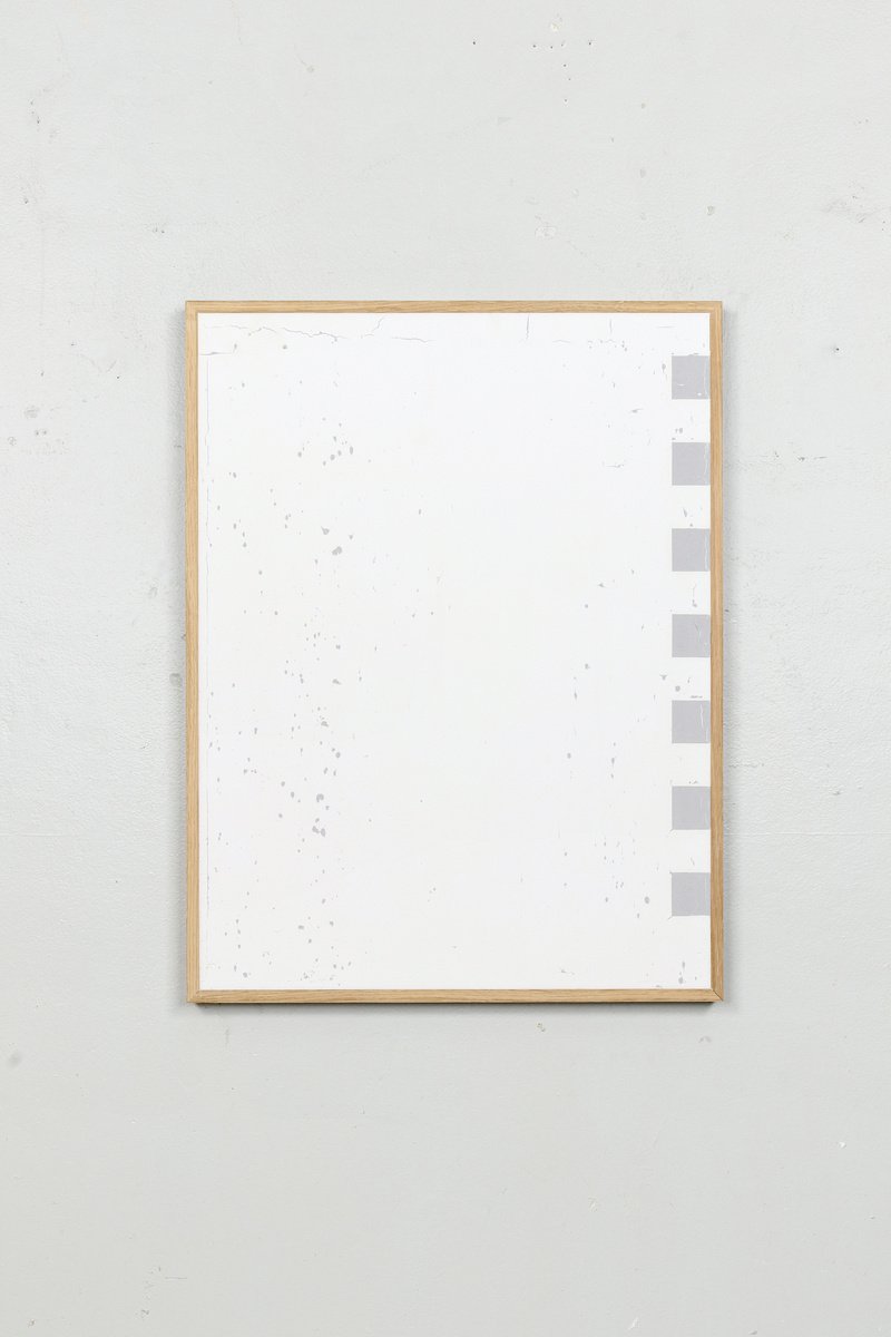 Geometric Abstract Painting By Johan Soderstrom, 25 X 33, #417 Height Strip, Original Artwork