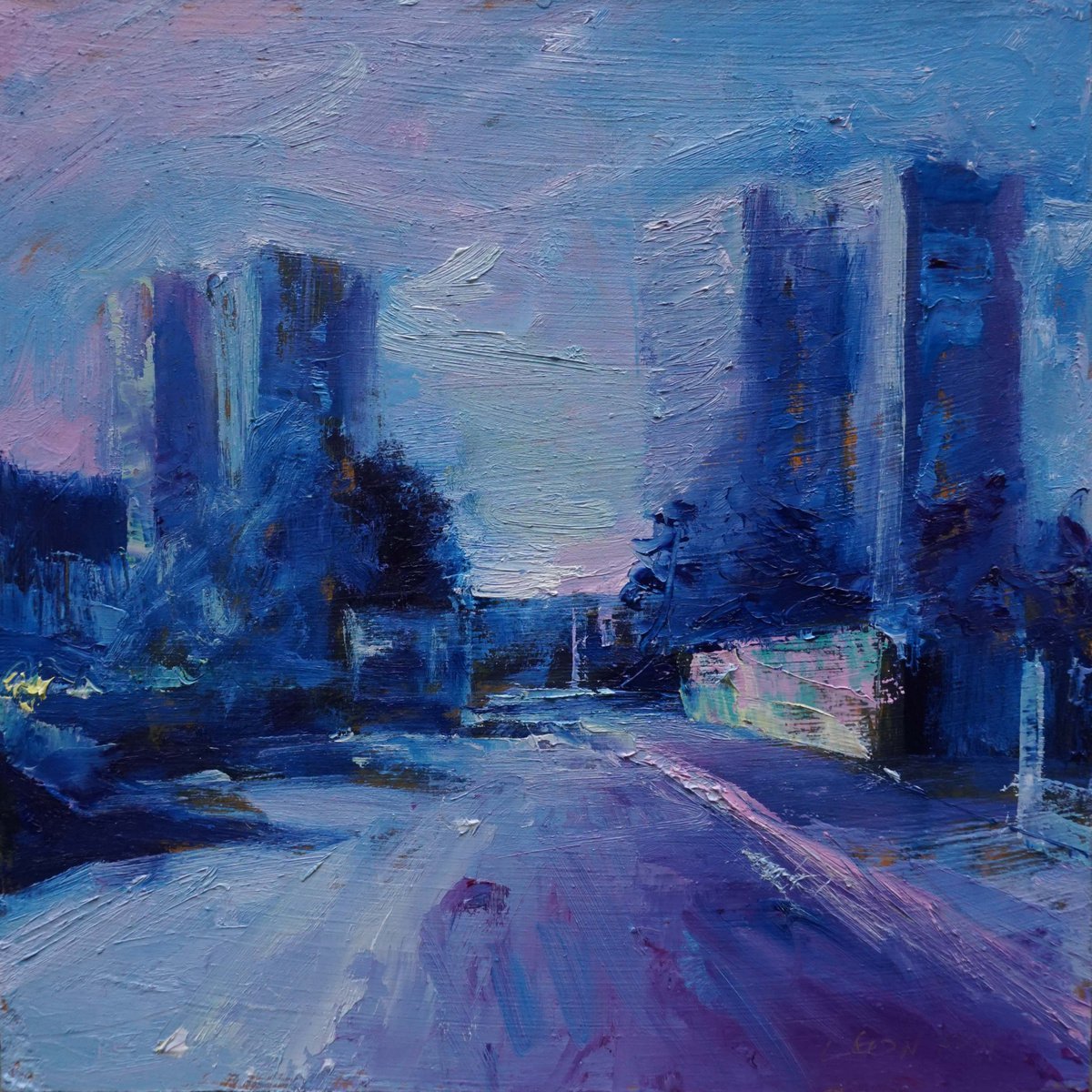 Blue city 3 by Manuel Leonardi