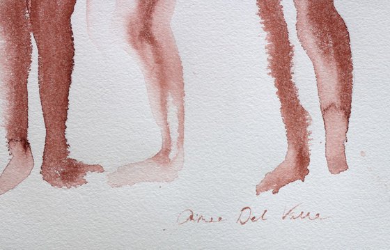 Ballerina watercolour painting "Future Ballerinas"