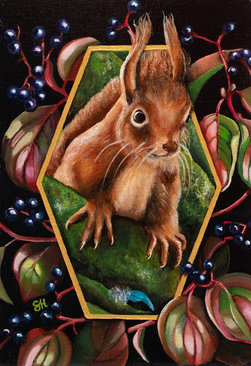 Realms IX- Red Squirrel by Saskia Huitema