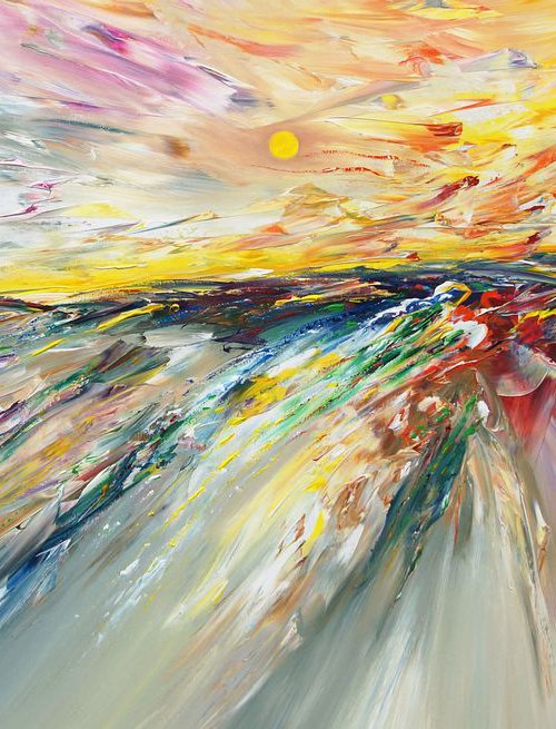 Walking To The Hills L 1 by Peter Nottrott