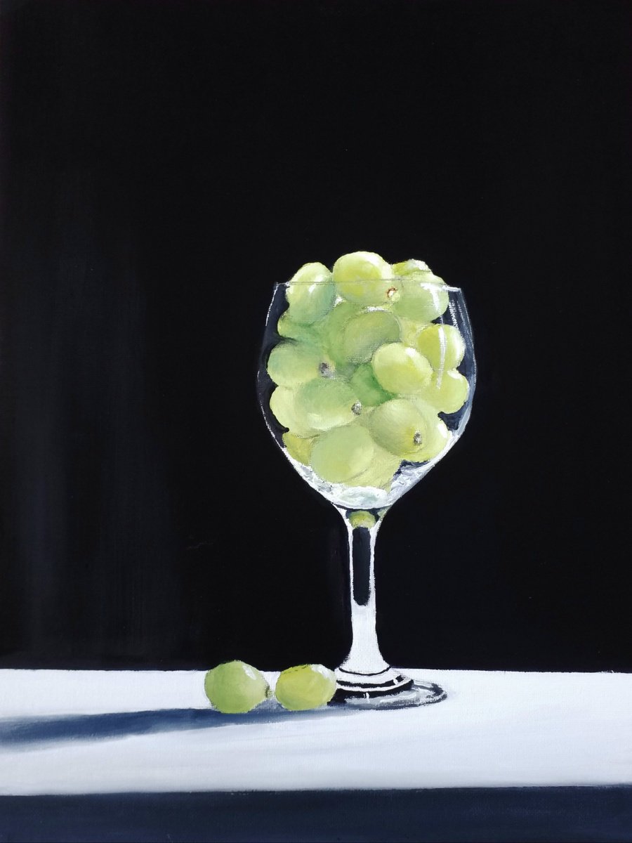 Grapes in a Glass by gerry porcher