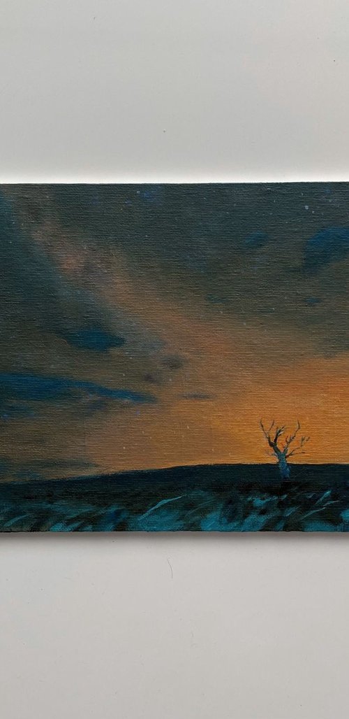 Night landscape by Bohdan Vykhrenko