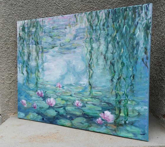 RESERVED for Juliet, Replica of Monet's water lilies 1919