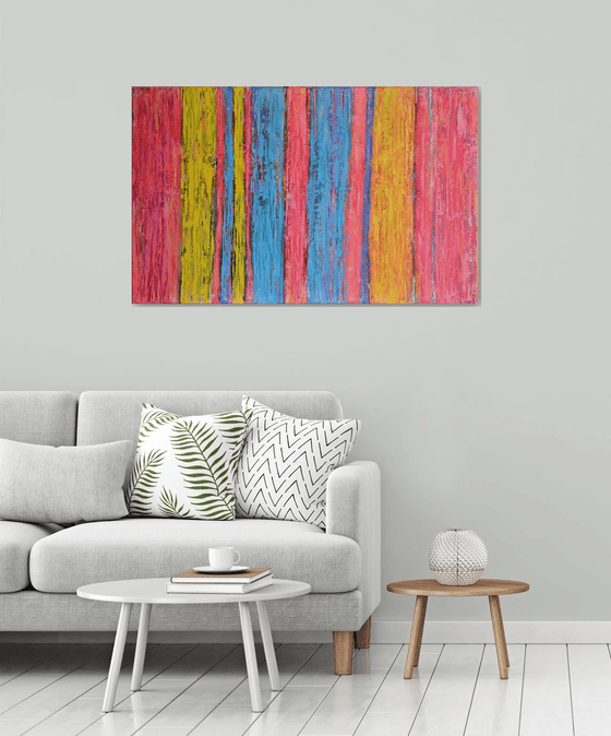 Sweet Home - Palette Knife Textured art