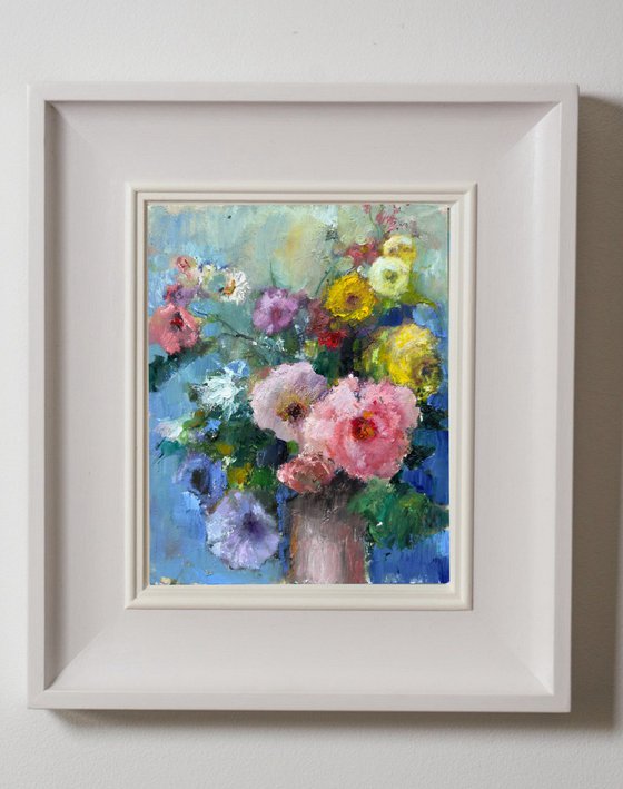 Still life with delicate roses