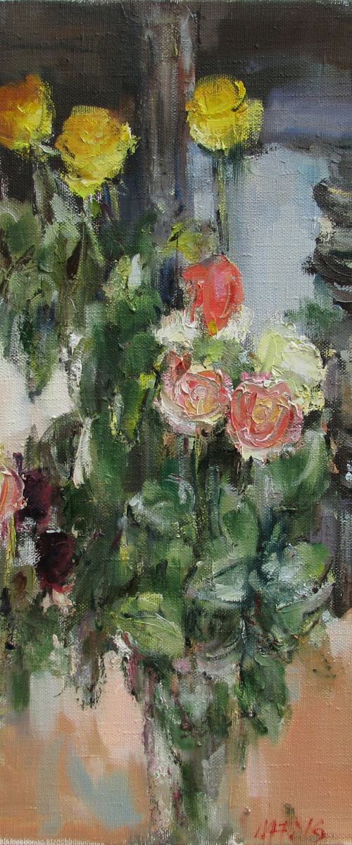 Roses by Nelina Trubach-Moshnikova