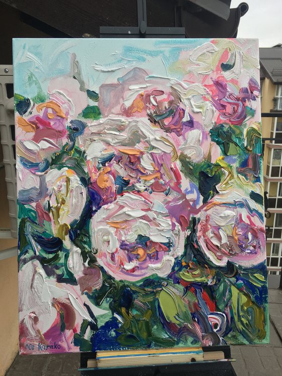 Roses Impasto