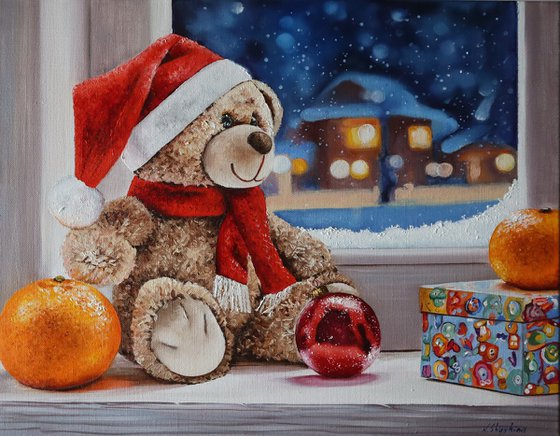 Christmas teddy bear