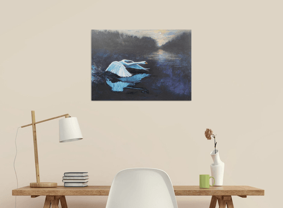 The Swan and the Flower Moon